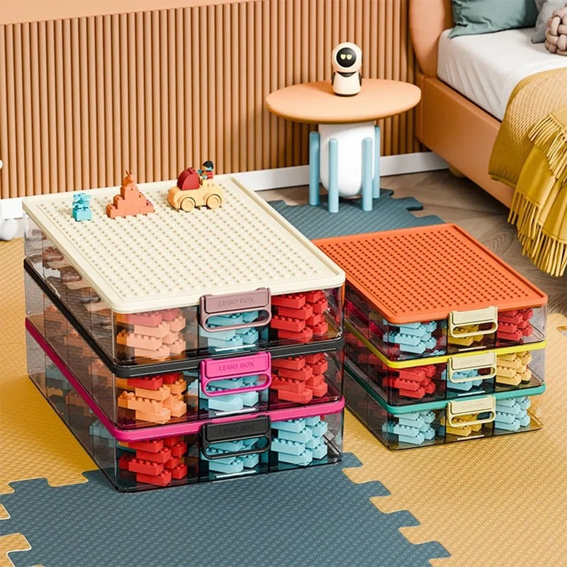 boite rangement lego compartiment