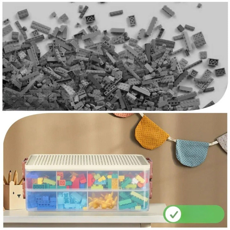 boite rangement lego compartiment