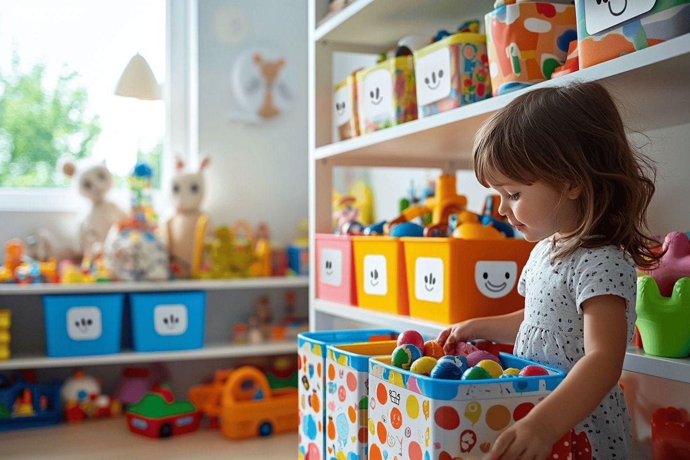 Étiquettes de rangement pour jouets : comment organiser l'espace de jeu de vos enfants