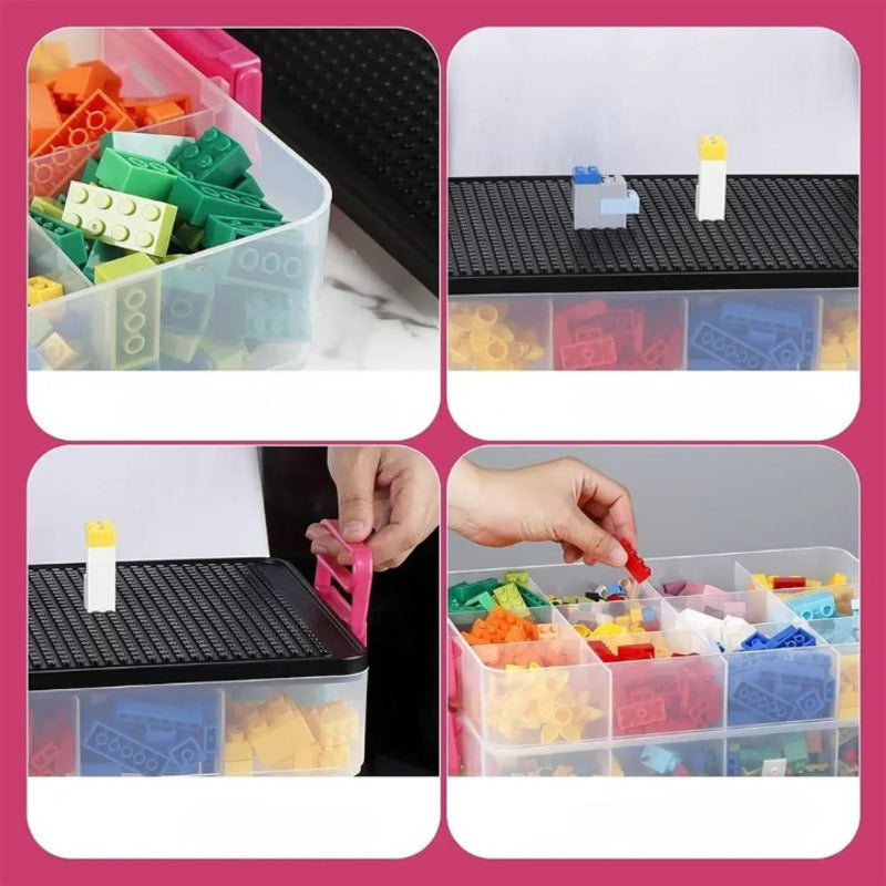 boite rangement lego compartiment