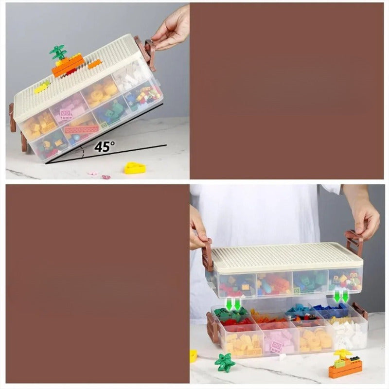 boite rangement lego compartiment