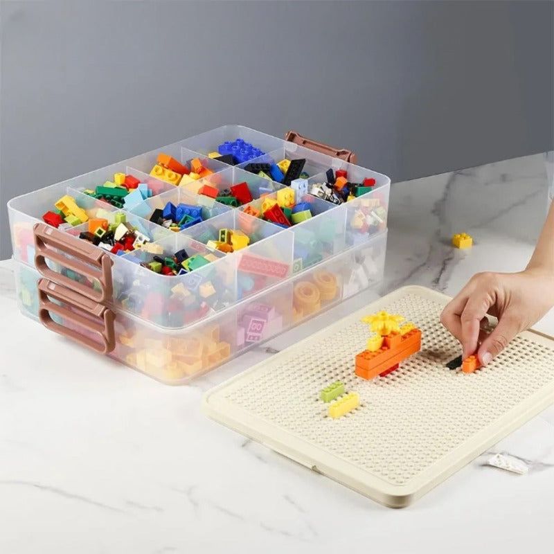 boite rangement lego compartiment