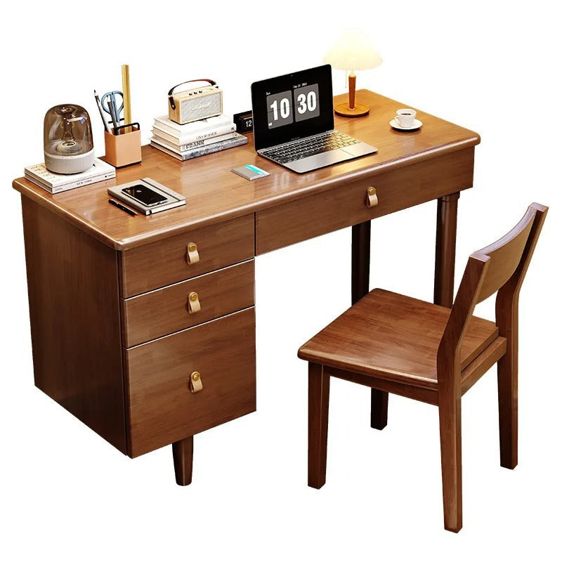 Bureau en bois avec rangement