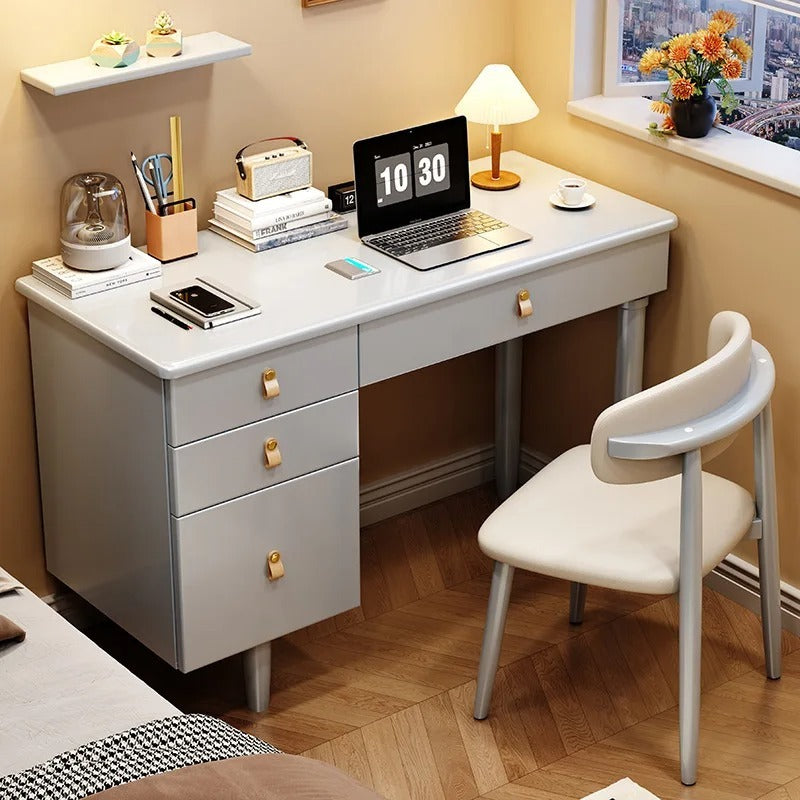 Bureau en bois avec rangement