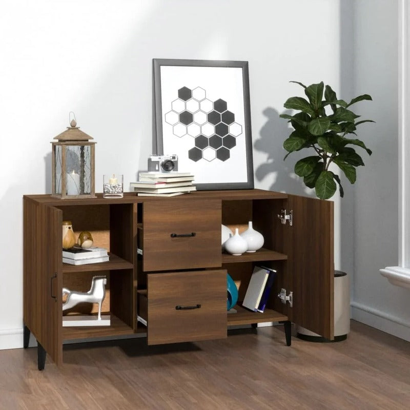 Meuble rangement salon bois