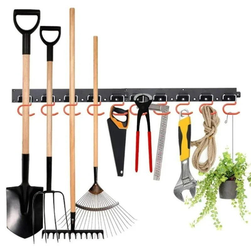 Rangement outils jardin mural